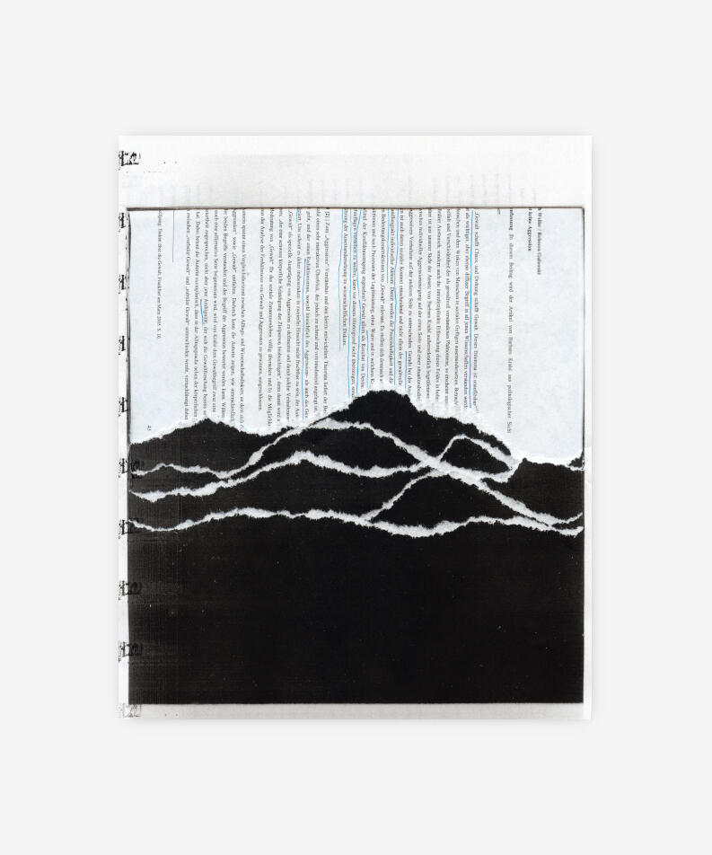 Anna Malina Germany Violent Rains on Paper Mountains, 2021 Mixed-media digital, editioned