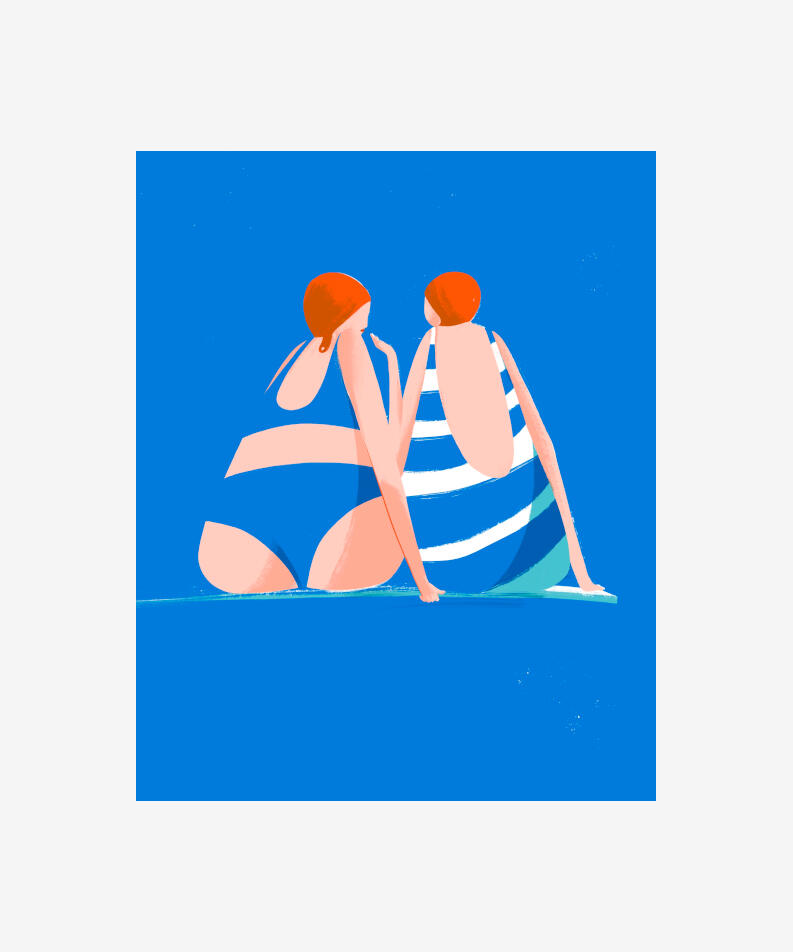 Mana Le Calvet Argentina Serie Pileta, 2021 Digital illustration, editioned