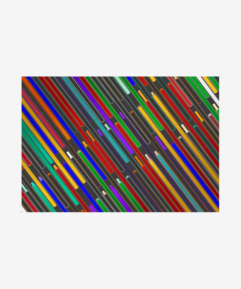 Todemashi Italy Cuts / Blended Destinies, 2022 Code-based generative, editioned