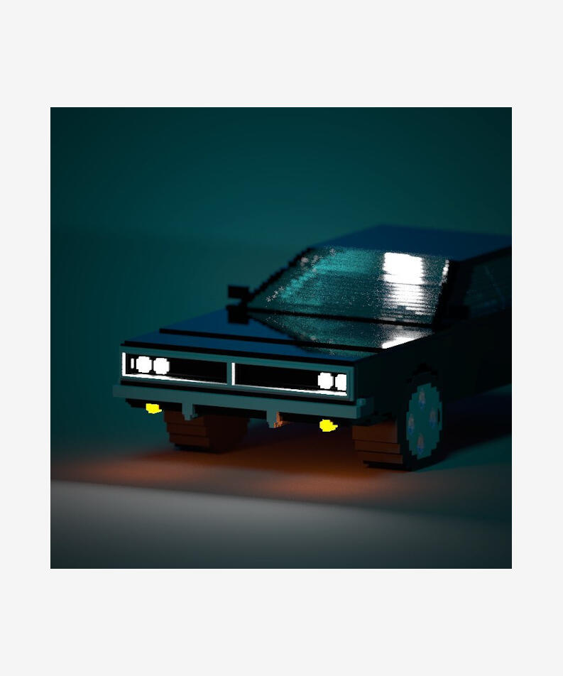 Alireza Lakizadeh Iran Voxel Dodge, 2021 Voxel, editioned