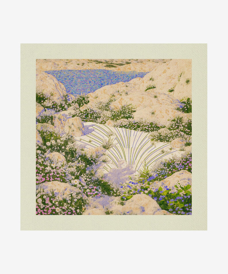 Wren Australia Wildflowers at Noon, 2025 AI, editioned